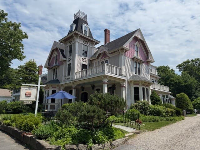 Outside view of The Painted Lady Victorian home