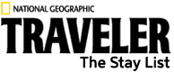 Logo for National Geographic Traveler featuring "The Stay List."