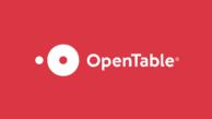 OpenTable logo on a red background.