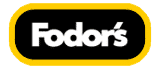 Fodor's logo featuring a yellow and black design.